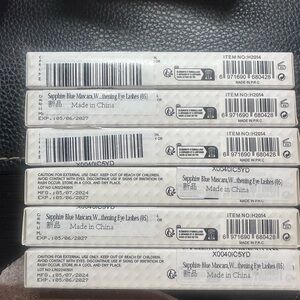Qty5 sapphire  Blue and one violet Mascara Set